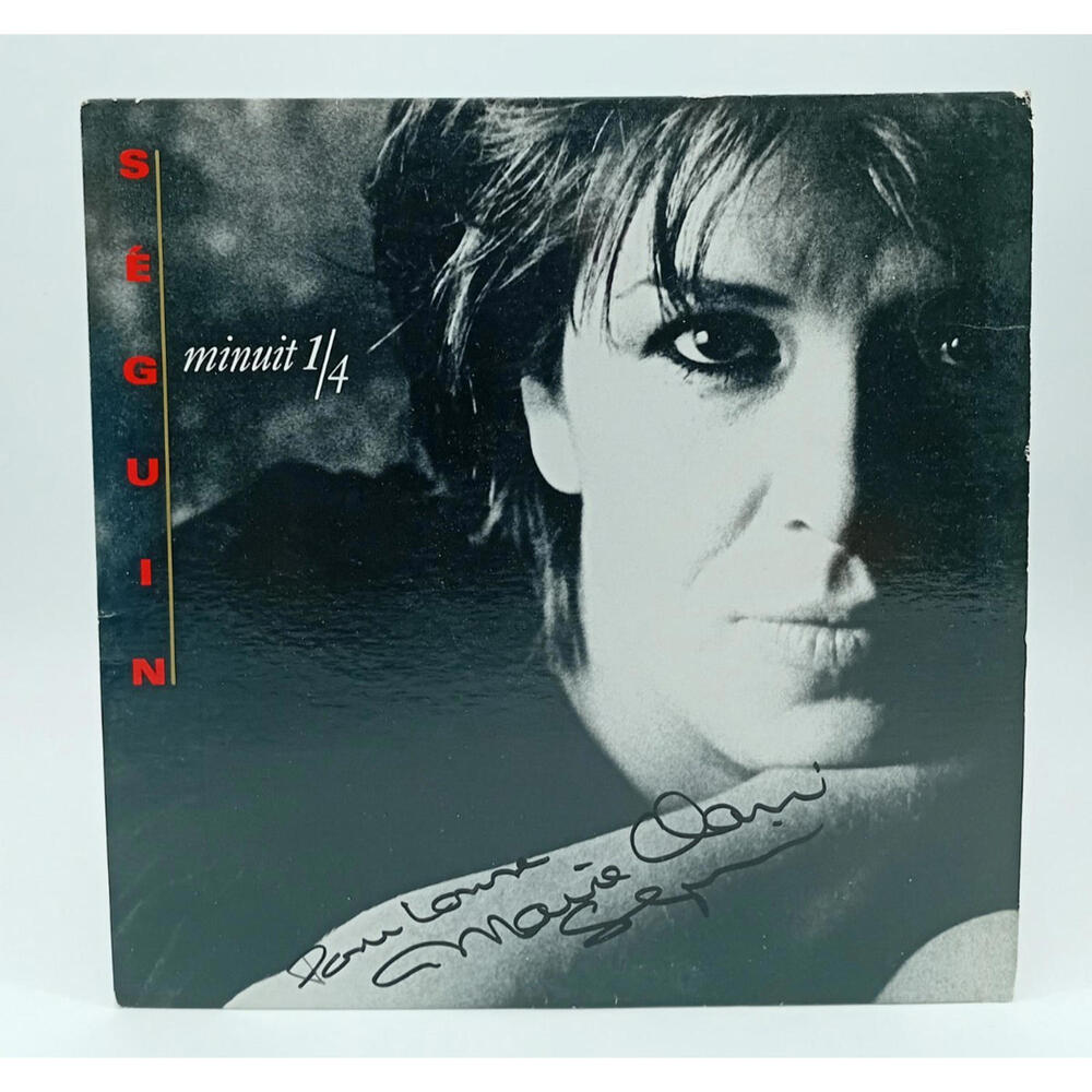 Marie-Claire Séguin‎ – Minuit et 1/4 LP 1986 Kebec-Disc KD-650V Copie Signée VG+